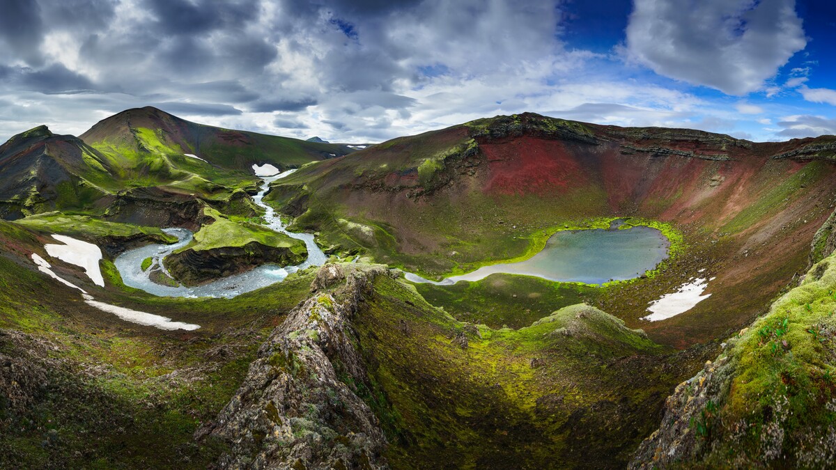 自然界冰岛景观